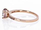 Peach Morganite 10k Rose Gold Ring 1.05ctw