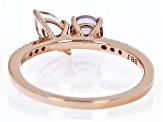 Peach Morganite 10k Rose Gold Ring 1.05ctw