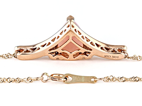 Pink Opal 10k Rose Gold Necklace - TCG251 | JTV.com
