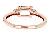 Peach Morganite 10k Rose Gold Ring 0.92ctw