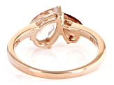 Peach Morganite 10k Rose Gold Ring 1.32ctw