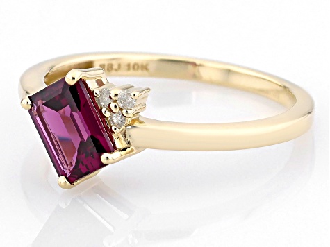 Grape Garnet 10k Yellow Gold Ring 1.05ctw