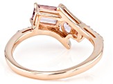 Pink Color Shift Garnet 10k Rose Gold Ring 1.00ctw