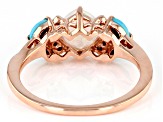 White Ethiopian Opal 10k Rose Gold Ring 0.59ctw