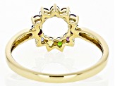 Multi Gem 10k Yellow Gold Ring 0.41ctw