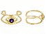 Purple African Amethyst 10k Yellow Gold Ear Cuffs 0.14ctw