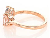 Peach Morganite 10k Rose Gold Ring 1.40ctw