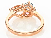 Peach Morganite 10k Rose Gold Ring 1.40ctw