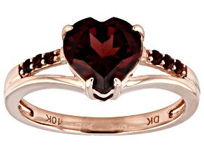 Red Garnet 10k Rose Gold Ring 1.77ctw