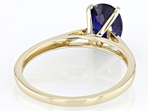 Blue Mahaleo® Sapphire 14k Yellow Gold Ring 1.44ct - TCG321