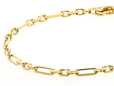 18k Yellow Gold Over Sterling Silver Bracelets Set of 3