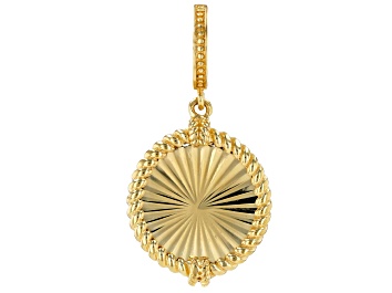 Picture of 18k Yellow Gold Over Sterling Silver Sunburst Enhancer Charm