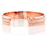 Copper Textured Men's Cuff Bracelet