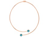 Timna Jewelry Collection™ Blue Turquoise Copper Collar Necklace