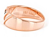 Smoky Quartz Copper Men's Ring .08ctw