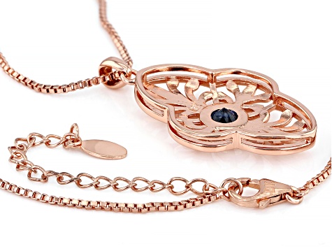 Blue Lab Created Spinel Copper Pendant with Chain 0.81ct - TMW187 | JTV.com