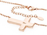 Copper Hammered Faith Cross Necklace