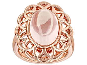 Picture of Rose Quartz Copper Ring