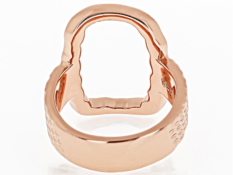 Open Design Copper Hammered Ring