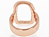 Open Design Copper Hammered Ring