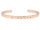 "Breathe" Hammered Copper Cuff Bracelet