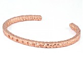 "Breathe" Hammered Copper Cuff Bracelet