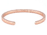 "Breathe" Hammered Copper Cuff Bracelet