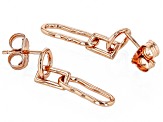 Copper Link Dangle Earrings