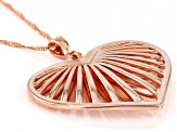 Copper Heart Pendant With Chain