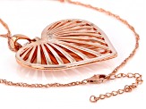 Copper Heart Pendant With Chain