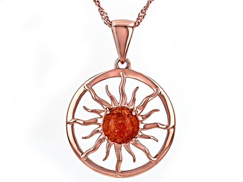 Copper sun clearance pendant