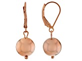 Ball Drop Copper Dangle Earrings