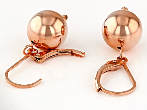 Ball Drop Copper Dangle Earrings