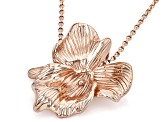 Floral Copper Pendant With Chain