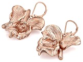 Floral Copper Dangle Earrings