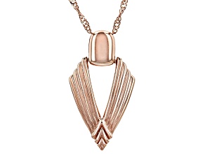 Textured Copper Pendant With Chain