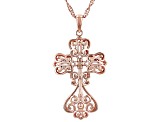 Copper Cross Pendant With Chain