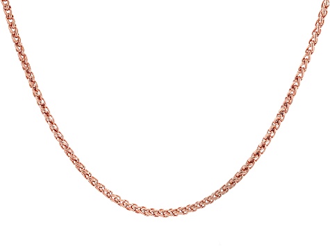 20" Copper Wheat Chain Necklace