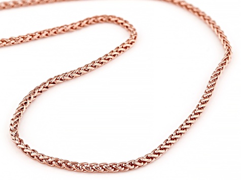 20" Copper Wheat Chain Necklace