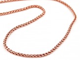 20" Copper Wheat Chain Necklace