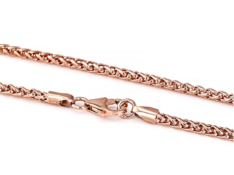 20" Copper Wheat Chain Necklace