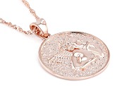 "My Guardian Angel Protect Me" Copper Angel Pendant With Chain