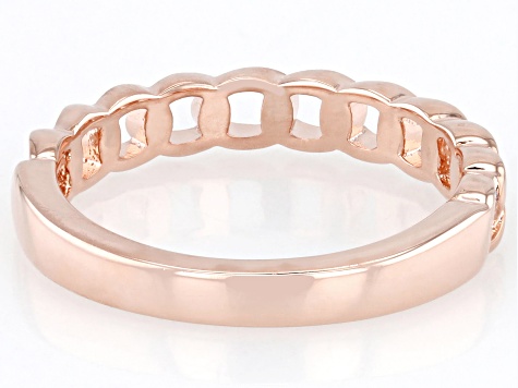 Copper Chain Link Band Ring