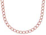 5mm Copper Beveled Curb 18" Chain