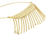 18K Yellow Gold Over Sterling Silver Statement Necklace