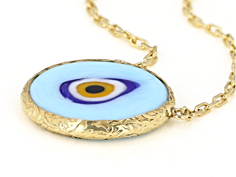 Evil Eye Necklace | 18 Karat Gold Plated | Artificial Jewellery for Gi –  Jewellery Hat