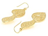 18K  Gold Over Silver Twisted  Earrings