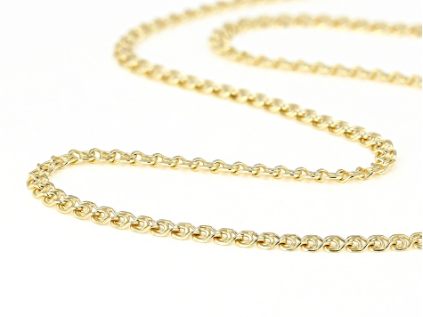 18K Yellow Gold Over Sterling Silver 3mm 
