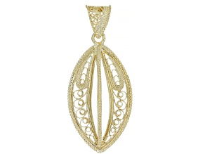 18k Yellow Gold Over Sterling Silver Pendant
