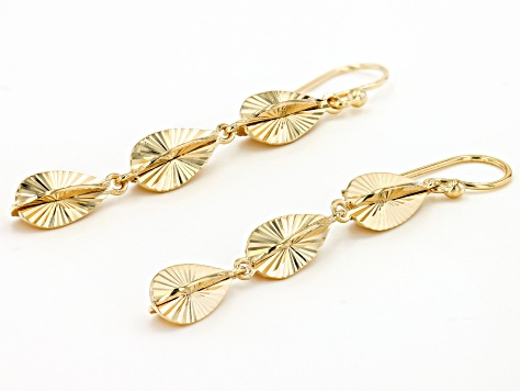 18k Gold Over Sterling Silver Earrings